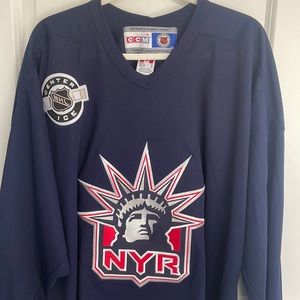 Vintage New York Rangers Navy Practice Jersey